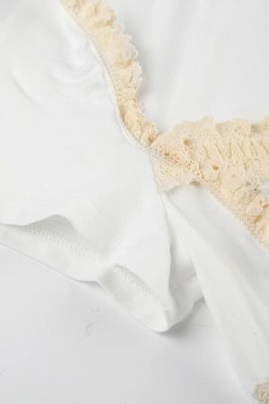 Coquette Lace Trim Top