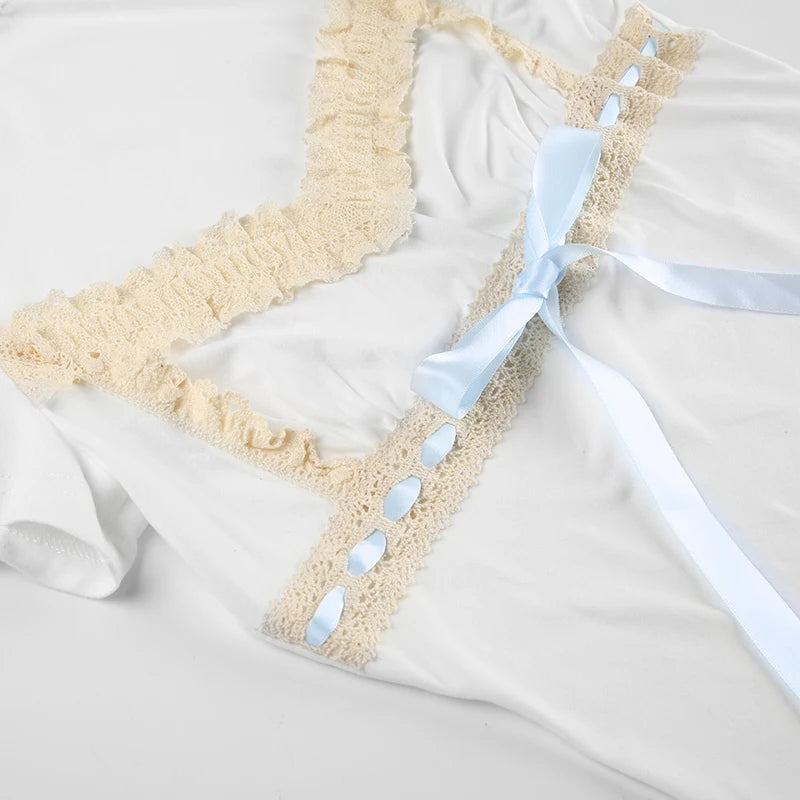 Coquette Lace Trim Top Coquette Lace Trim Top