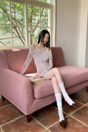 Coquette Lace Up Off Shoulder Top