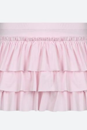 Coquette Layered Bow Mini Skort