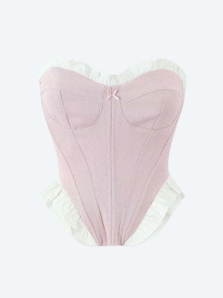 Coquette Pink Corset Top Coquette Pink Corset Top