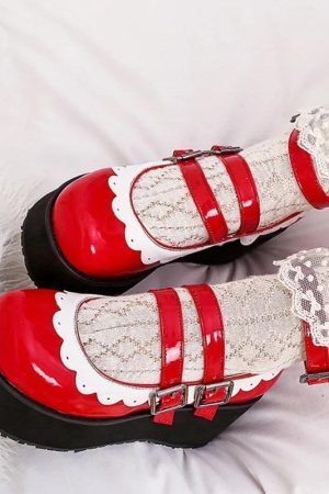 Coquette Platform Mary Jane Shoes
