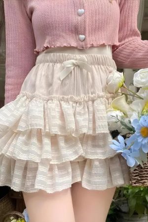 Coquette Ruffle Mini Skirt