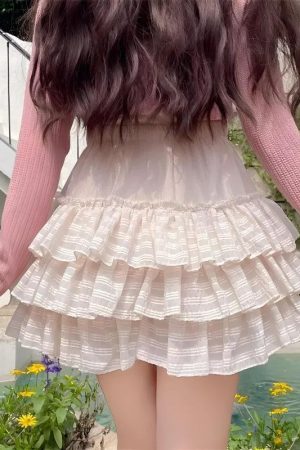 Coquette Ruffle Mini Skirt