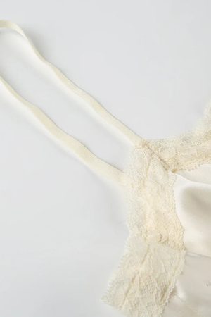 Coquette Split Front Lace Top