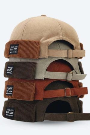 Corduroy Skull Cap