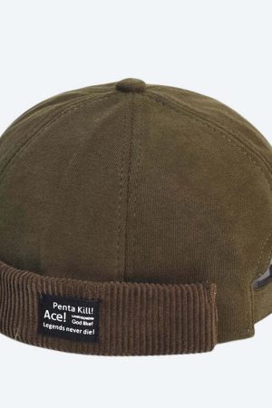 Corduroy Skull Cap