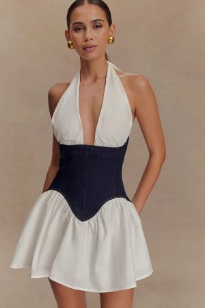 Corset Halter Mini Dress