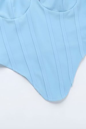 Corset & Ruffle Skirt Two Piece Set