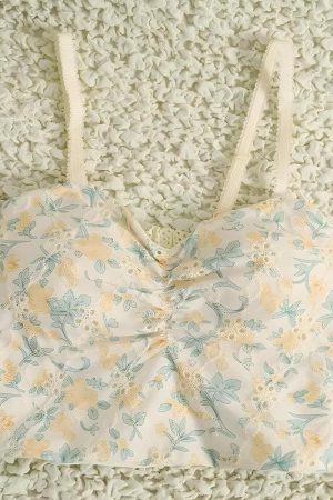 Cottagecore Floral Crop Top