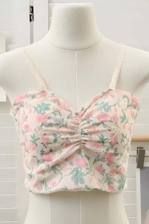 Cottagecore Floral Crop Top