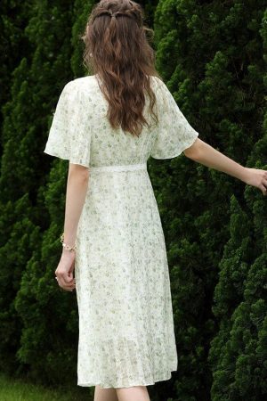Cottagecore Floral Midi Dress