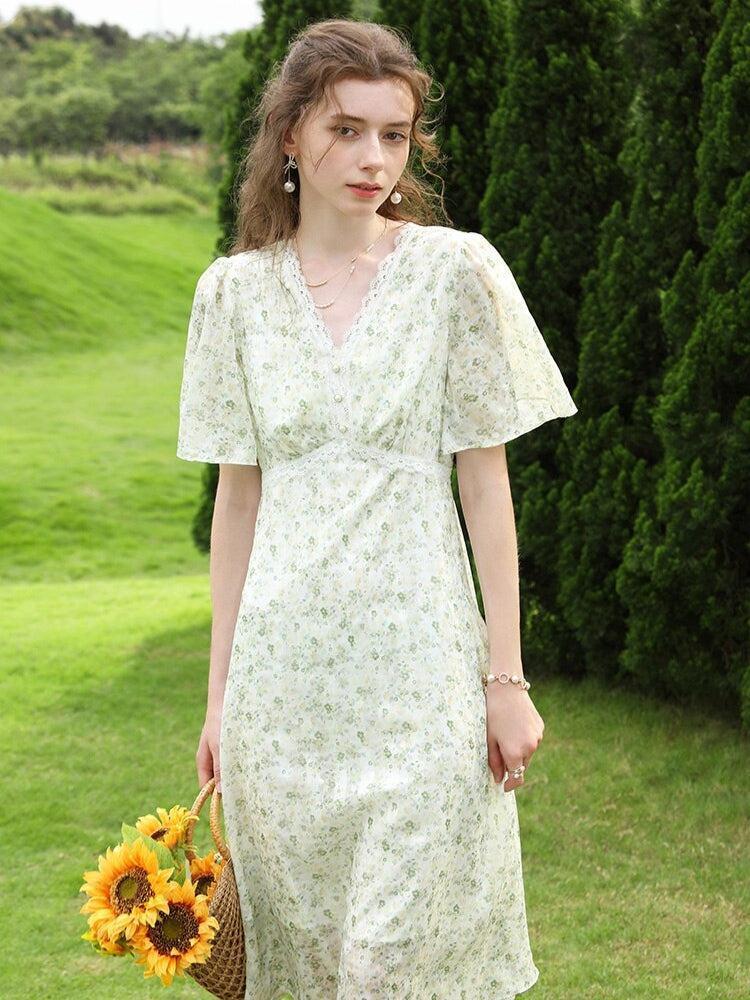 Cottagecore Floral Midi Dress Cottagecore Floral Midi Dress