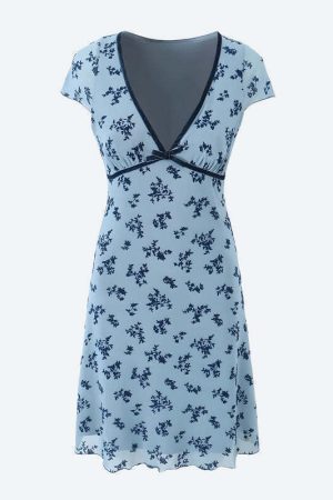 Cottagecore Floral Mini Dress