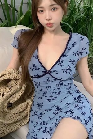 Cottagecore Floral Mini Dress