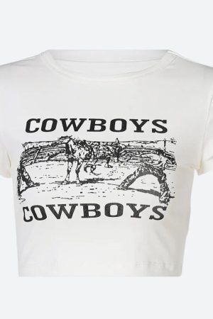 Cowboys Crop Tee
