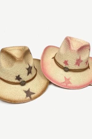 Cowgirl Adjustable Woven Straw Hat