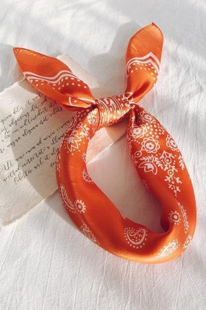 Cowgirl Satin Paisley Bandana