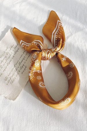 Cowgirl Satin Paisley Bandana