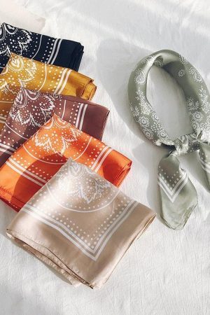 Cowgirl Satin Paisley Bandana