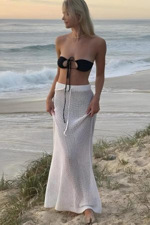 Crochet Beach Maxi Skirt