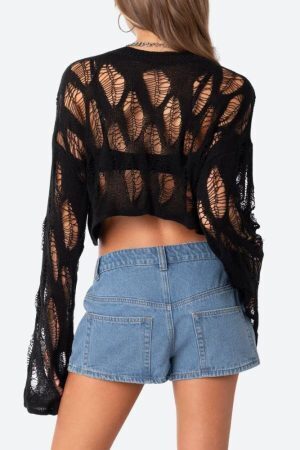 Crochet Crop Sweater
