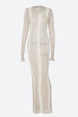 Crochet Distressed Maxi Dress