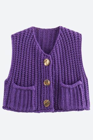 Crochet Sleeveless Cardigan