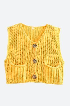 Crochet Sleeveless Cardigan