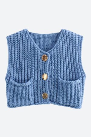 Crochet Sleeveless Cardigan