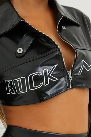 Cropped Biker Jacket