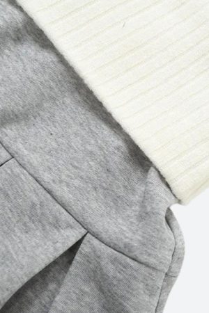 Cropped Hoodie & Mini Skirt Two Piece Set