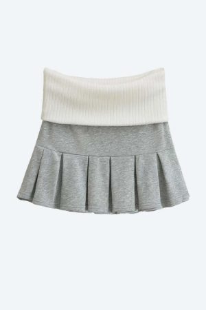 Cropped Hoodie & Mini Skirt Two Piece Set