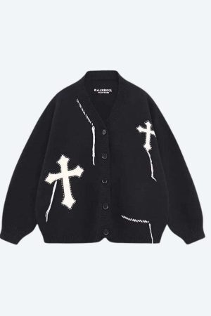 Cross Patch Cardigan