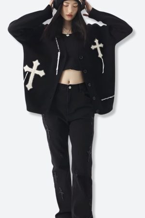 Cross Patch Cardigan