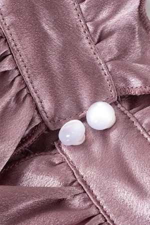 Cut Out Ruffled Halter Neck Top