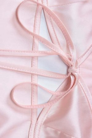 Cut Out Satin Maxi Dress