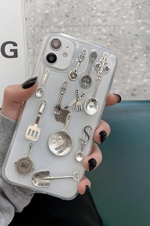 Cutlery Set Clear Phone Case