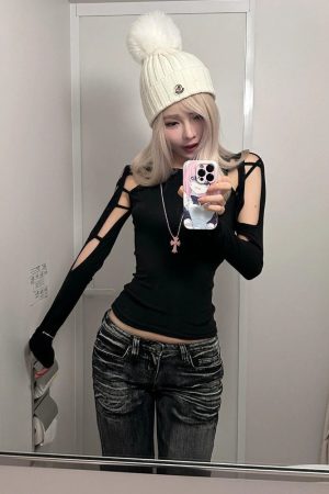 Cyberpunk Cut Out Top