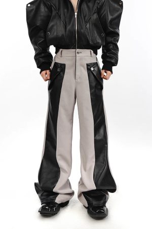 Cyberpunk Faux Leather Pants