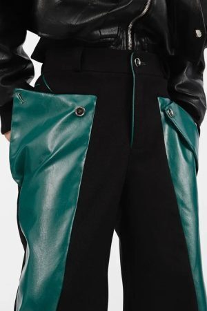 Cyberpunk Faux Leather Pants