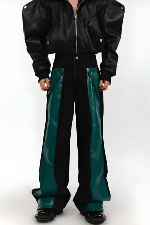 Cyberpunk Faux Leather Pants