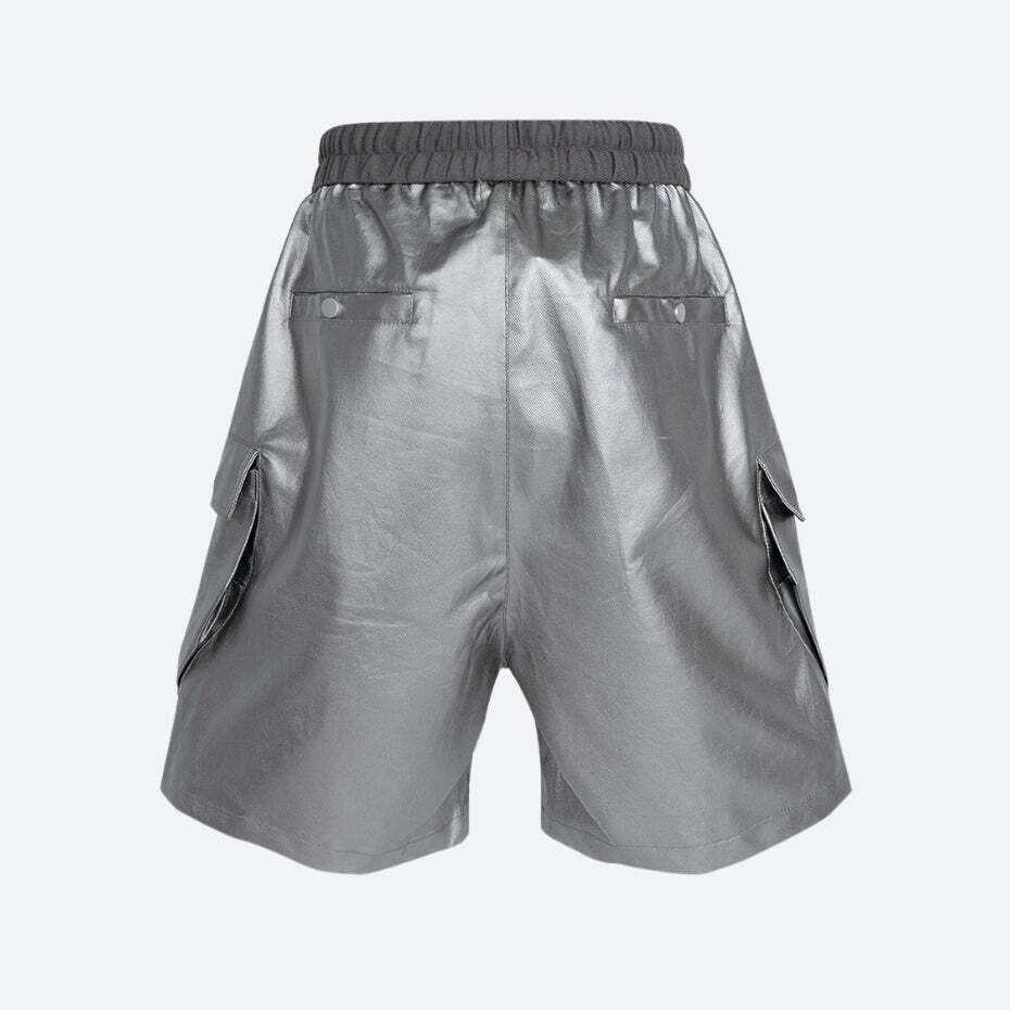 Cyberpunk Faux Leather Shorts Cyberpunk Faux Leather Shorts