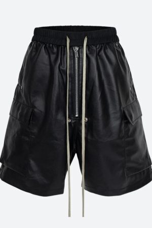 Cyberpunk Faux Leather Shorts