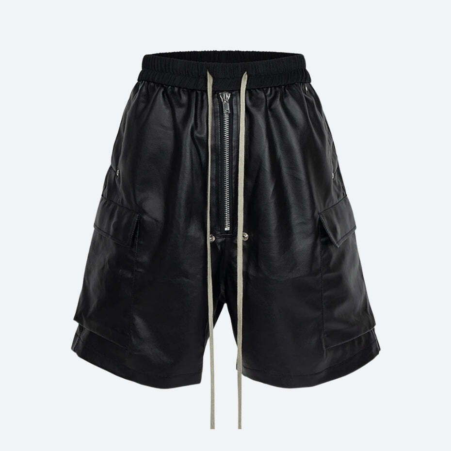 Cyberpunk Faux Leather Shorts Cyberpunk Faux Leather Shorts