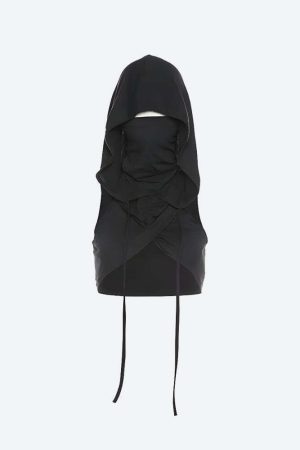 Cyberpunk Hooded Crop Top