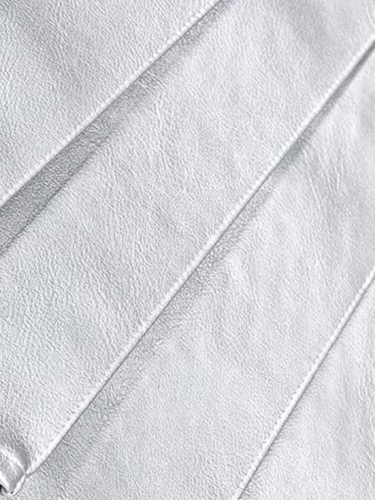 Cyberpunk Metallic Mini Skirt Cyberpunk Metallic Mini Skirt