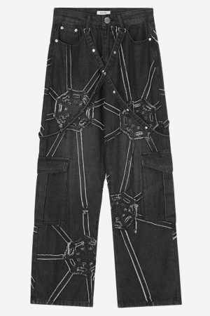 Cyberpunk Patchwork Jeans