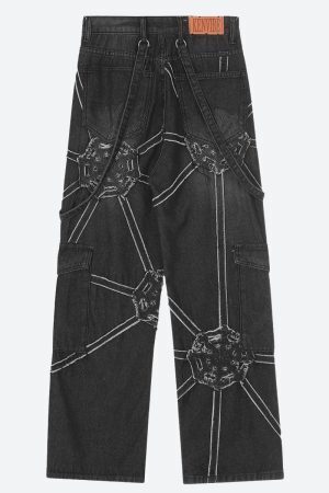 Cyberpunk Patchwork Jeans
