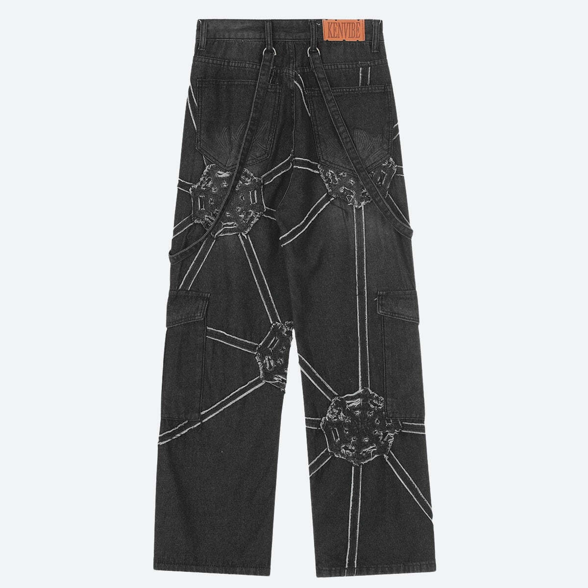Cyberpunk Patchwork Jeans Cyberpunk Patchwork Jeans